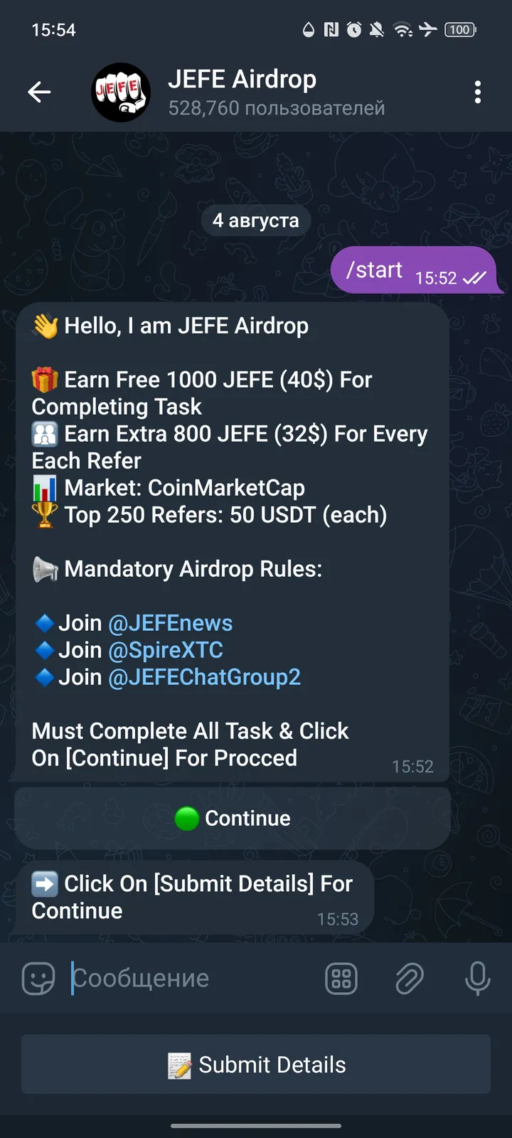 jefeairdropbot